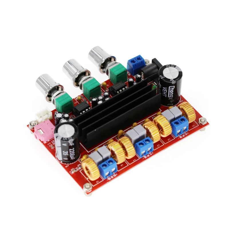 XH-M139 2.1 channel digital power amplifier board 12V-24V wide voltage TPA3116D2 audio amplifier board
XH-M139 2.1 channel digital power amplifier board 12V-24V wide voltage TPA3116D2 audio amplifier board