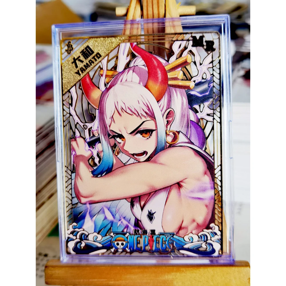 One Piece Metal Cards Uta Boa Hancock Yamato Luffy Zoro Kaidou Classic Game Anime Collection Card Gifts Toys 
One Piece Metal Cards Uta Boa Hancock Yamato Luffy Zoro Kaidou Classic Game Anime Collection Card Gifts Toys