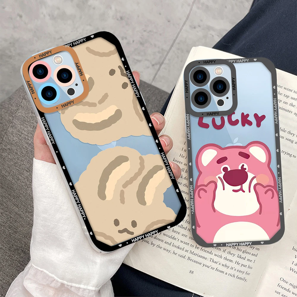 Cute Bear Rabbit Cartoon Case for Iphone 11 Pro Max 12 13 XS X XR 7 8 Plus SE 2020 Lens Protection Shockproof Clear Soft Cover
Cute Bear Rabbit Cartoon Case for Iphone 11 Pro Max 12 13 XS X XR 7 8 Plus SE 2020 Lens Protection Shockproof Clear Soft Cover