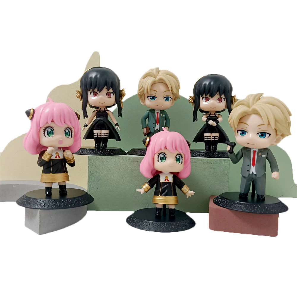 6Pcs/Set SPY FAMILY Anima Figure Strix Loid Anya Forger Q version Doll Model Cosplay Action Figure Kawaii Base Toy For Kids Gift
6Pcs/Set SPY FAMILY Anima Figure Strix Loid Anya Forger Q version Doll Model Cosplay Action Figure Kawaii Base Toy For Kids Gift