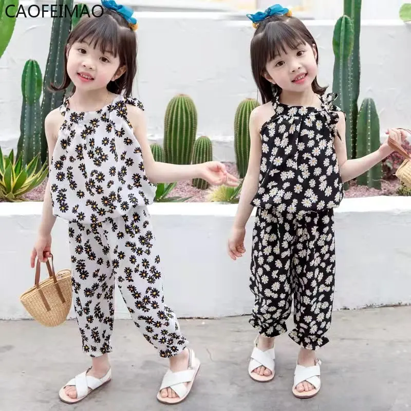 2Pcs Baby Girls Clothing Sets Summer Sleeveless Flower Kids Girls Clothes Chiffon Shirts + Pants Suit Children Casual Loungewear
2Pcs Baby Girls Clothing Sets Summer Sleeveless Flower Kids Girls Clothes Chiffon Shirts + Pants Suit Children Casual Loungewear