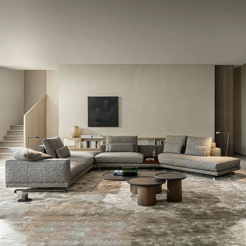 Italy simple corner fabric sofa living room size modern combination sofa for three or four people.
Italy simple corner fabric sofa living room size modern combination sofa for three or four people.