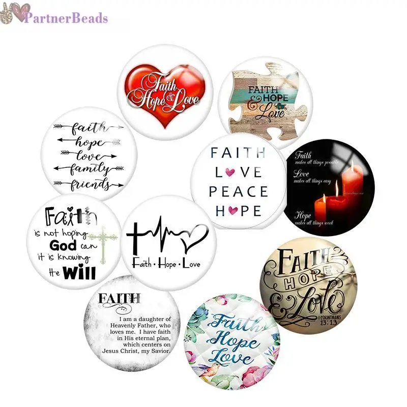 Faith Love Round Photo Glass Cabochon Demo Flat Back Making Findings 20mm Snap Button N0701
Faith Love Round Photo Glass Cabochon Demo Flat Back Making Findings 20mm Snap Button N0701