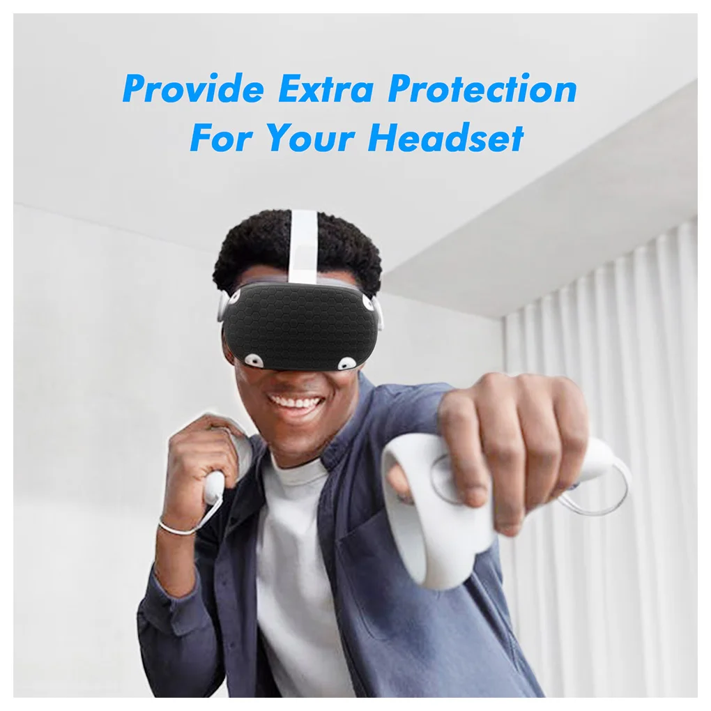 Silicone Protective Cover Shell Case For Oculus Quest 2 VR Headset Head Cover Anti-Scratches For Oculus Quest 2 VR Accessories
Silicone Protective Cover Shell Case For Oculus Quest 2 VR Headset Head Cover Anti-Scratches For Oculus Quest 2 VR Accessories
