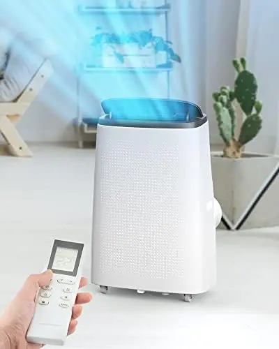 

BTU Portable Air Conditioners with Dehumidifying, Fan, Sleep Function, 24 Hour Timer, Remote Control, Cools Spaces up to 750 Sq.