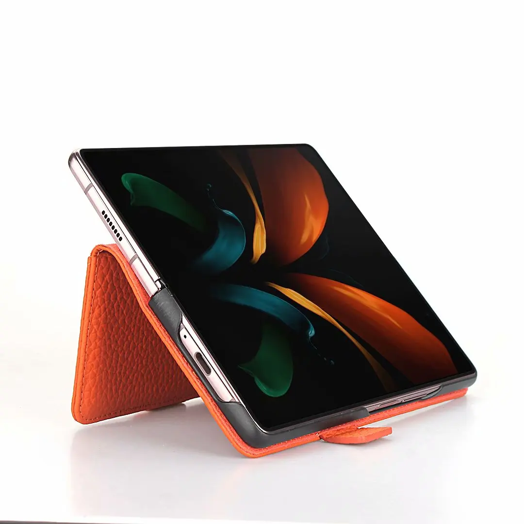 BuzzLee Litchi Pattern Genuine Leather Phone Case For Samsung Galaxy Z Fold 2 5G Leather Magnetic Buckle Phone Case
BuzzLee Litchi Pattern Genuine Leather Phone Case For Samsung Galaxy Z Fold 2 5G Leather Magnetic Buckle Phone Case