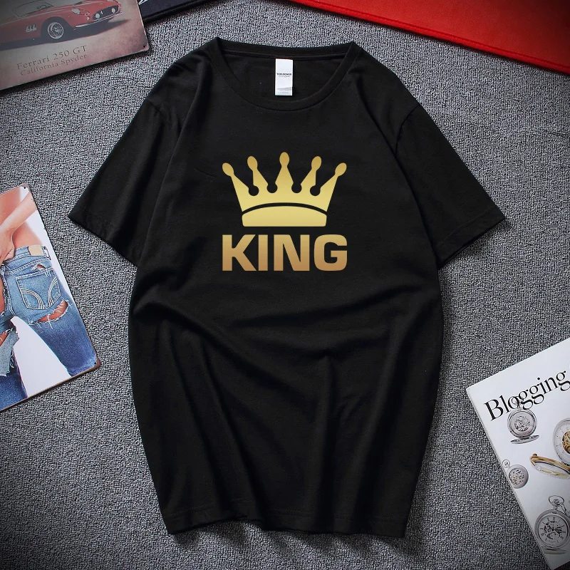 King Printing Graphic T-Shirt para Homens 100% Algodão Manga Curta T-Shirt Moda Verão Cor Sólida T-Shirt Oversized Roupa Masculi
King Printing Graphic T-Shirt para Homens 100% Algodão Manga Curta T-Shirt Moda Verão Cor Sólida T-Shirt Oversized Roupa Masculi