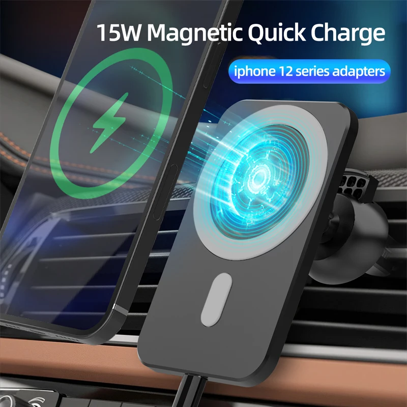 15W Qi Magnetic Wireless Car Charger for iPhone 12 13 Mini Pro 12Pro Max Fast Charging Wireless Chargers Car Phone Mount Holder
15W Qi Magnetic Wireless Car Charger for iPhone 12 13 Mini Pro 12Pro Max Fast Charging Wireless Chargers Car Phone Mount Holder