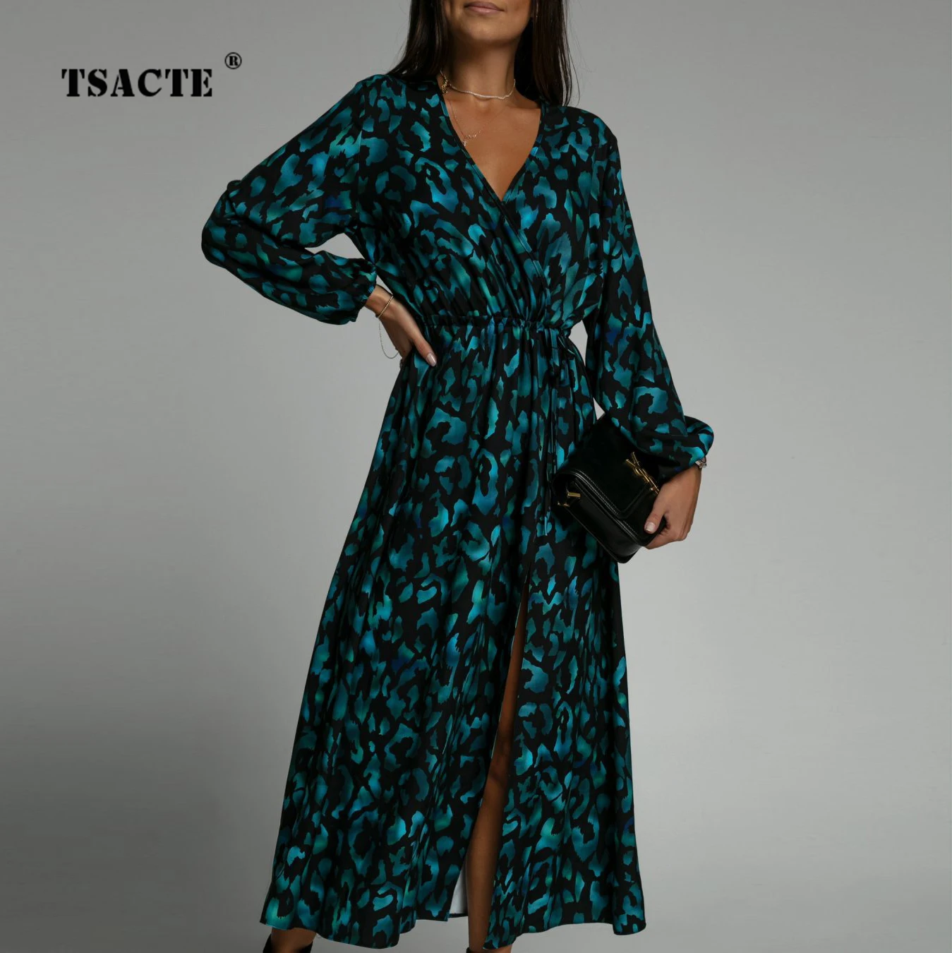 2022 Fall New V Neck Long Sleeve Print Sexy Split Slim Party Dresses Fashion Elegant Women's Vintage Mid Length Dresses Vestidos
2022 Fall New V Neck Long Sleeve Print Sexy Split Slim Party Dresses Fashion Elegant Women's Vintage Mid Length Dresses Vestidos