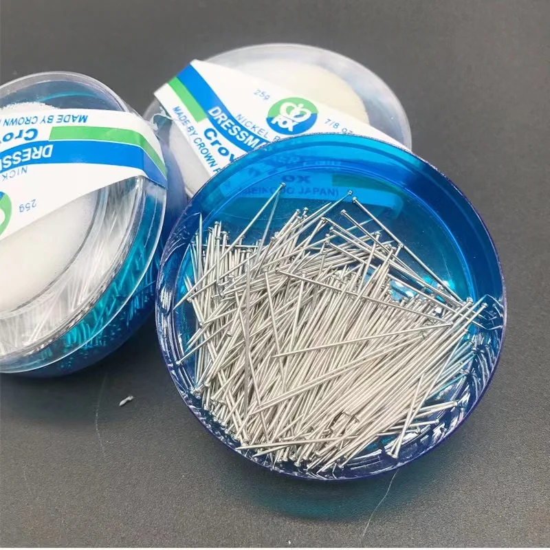 250pcs Stainless Steel Long Sewing Pins 35mm Dressmaking Sewing Pins For Fabric Positioning Bead Needle Knitting Needles WithBox
250pcs Stainless Steel Long Sewing Pins 35mm Dressmaking Sewing Pins For Fabric Positioning Bead Needle Knitting Needles WithBox