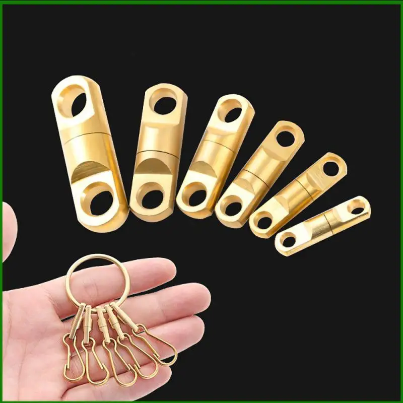 Solid Brass Swivel Eye Rotating Connector High-speed Rotating Column Swivel Sub-universal Sea Fishing Belt Ring Circle Key Ring
Solid Brass Swivel Eye Rotating Connector High-speed Rotating Column Swivel Sub-universal Sea Fishing Belt Ring Circle Key Ring