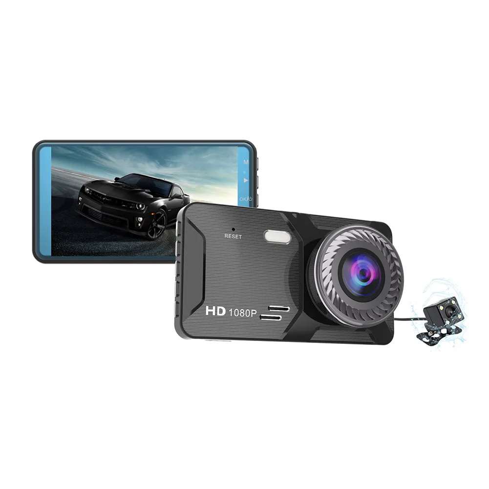 4inch Touch Screen Dual Dash Cam Super Night Vision And WDR Technology USB DIY 1080P Car DVR Recorder Front Rear Camera G-Sensor
4inch Touch Screen Dual Dash Cam Super Night Vision And WDR Technology USB DIY 1080P Car DVR Recorder Front Rear Camera G-Sensor