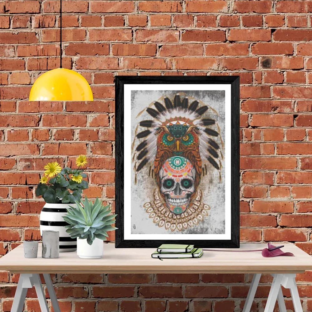 DIY-5D Diamond Painting Owl skull Splicing Set Full Diamond Embroidery Mosaic Picture Closed
DIY-5D Diamond Painting Owl skull Splicing Set Full Diamond Embroidery Mosaic Picture Closed