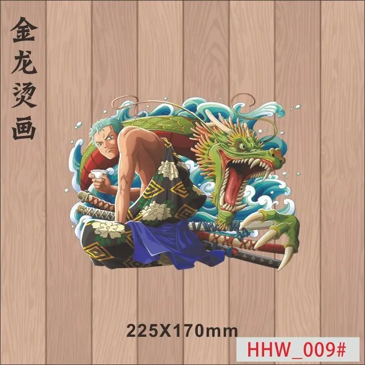 Cool One Piece Zoro T-shirt Thermal Transfer Pyrography Stickers Cartoon Animation Fashion Fashion Brand Printing Pattern DIY
Cool One Piece Zoro T-shirt Thermal Transfer Pyrography Stickers Cartoon Animation Fashion Fashion Brand Printing Pattern DIY