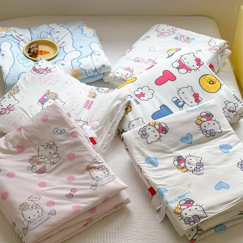 Hellokitty Sanrio Kawali Cinnamoroll воздухопроницаемое одеяло трикотажное хлопковое мягкое машинная стирка обеденный перерыв летний подарок для девочек
Hellokitty Sanrio Kawali Cinnamoroll воздухопроницаемое одеяло трикотажное хлопковое мягкое машинная стирка обеденный перерыв летний подарок для девочек
