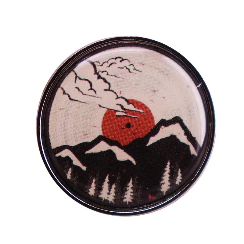 Natural Sunrise Outdoors Television Brooches Badge for Bag Lapel Pin Buckle Jewelry Gift For Friends
Natural Sunrise Outdoors Television Brooches Badge for Bag Lapel Pin Buckle Jewelry Gift For Friends