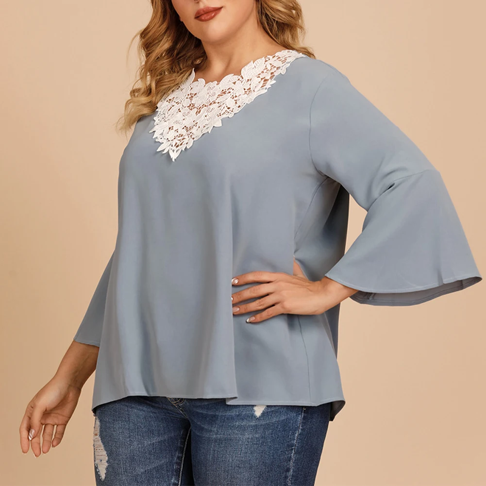 Plus Size Women Casual Tops Loose Long Sleeve T-Shirt Blouse Pullover Blouse Autumn Elegant Solid Color Shirt XL -4XL
Plus Size Women Casual Tops Loose Long Sleeve T-Shirt Blouse Pullover Blouse Autumn Elegant Solid Color Shirt XL -4XL