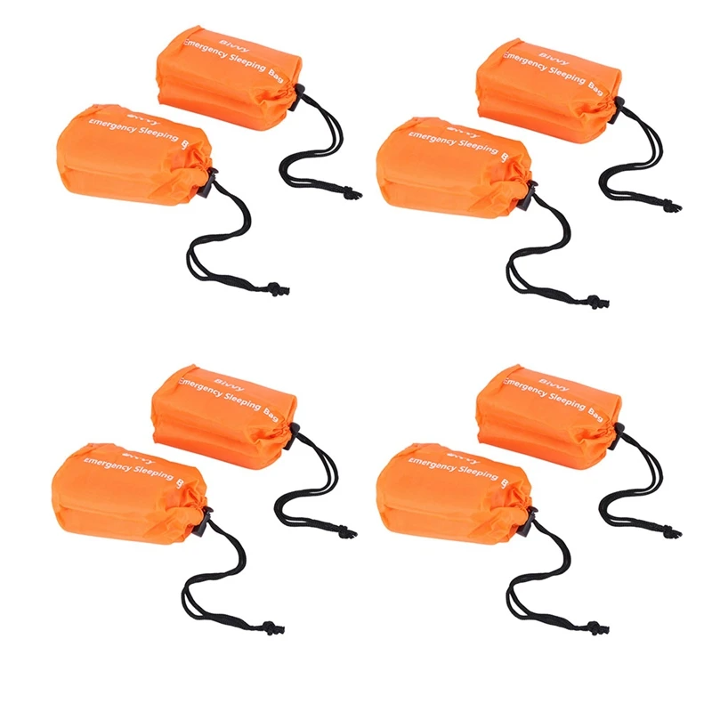 8-Pack Emergency Sleeping Bag Thermal Waterproof Survival Blanket For Outdoor Camping Hiking
8-Pack Emergency Sleeping Bag Thermal Waterproof Survival Blanket For Outdoor Camping Hiking