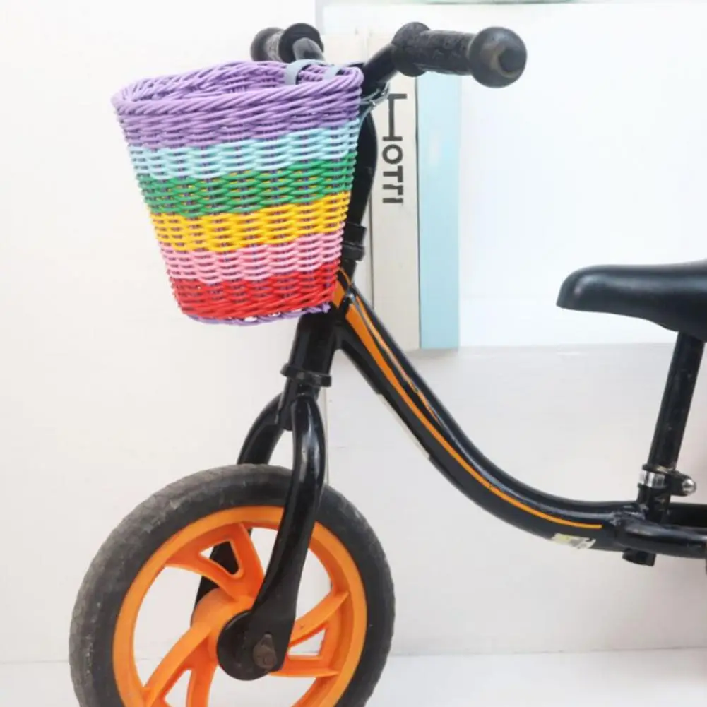 Easy Installation Bike Basket Vibrant Hand-woven Bicycle Basket Spacious Easy-to-install Front Basket for Toddler Tricycles
Easy Installation Bike Basket Vibrant Hand-woven Bicycle Basket Spacious Easy-to-install Front Basket for Toddler Tricycles