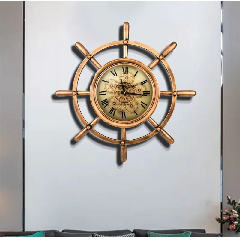 Large Creative Retro Wall Clock Industrial Style Art Gear Metal Silent Wall Clocks Living Room Personality Wall Decoration
Large Creative Retro Wall Clock Industrial Style Art Gear Metal Silent Wall Clocks Living Room Personality Wall Decoration
