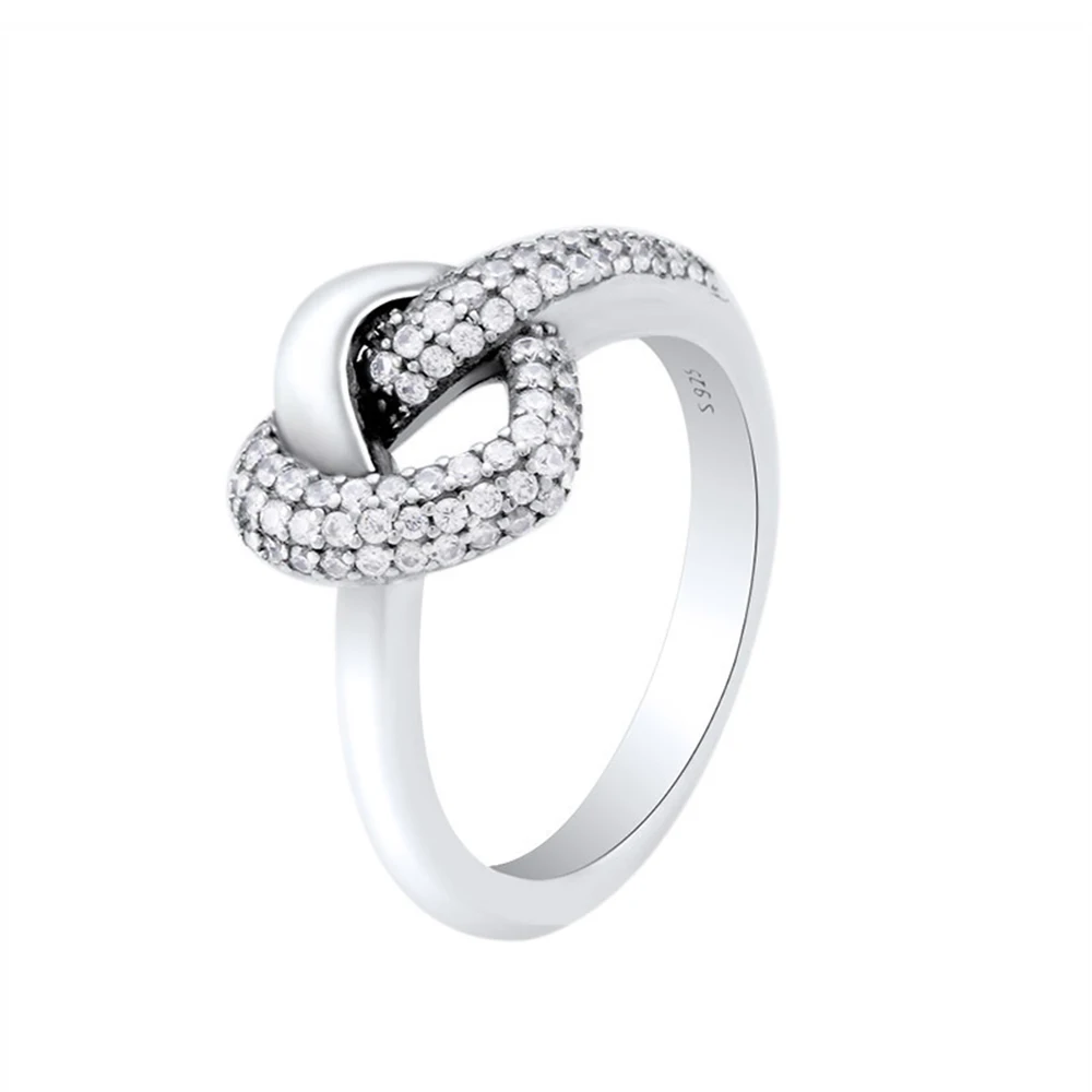 Women's 925 Silver Ring Design Feeling Knot Heart Silver-plated Ring Niche Fashion Accessories Fit for Pandora with Cloth Bag
Women's 925 Silver Ring Design Feeling Knot Heart Silver-plated Ring Niche Fashion Accessories Fit for Pandora with Cloth Bag