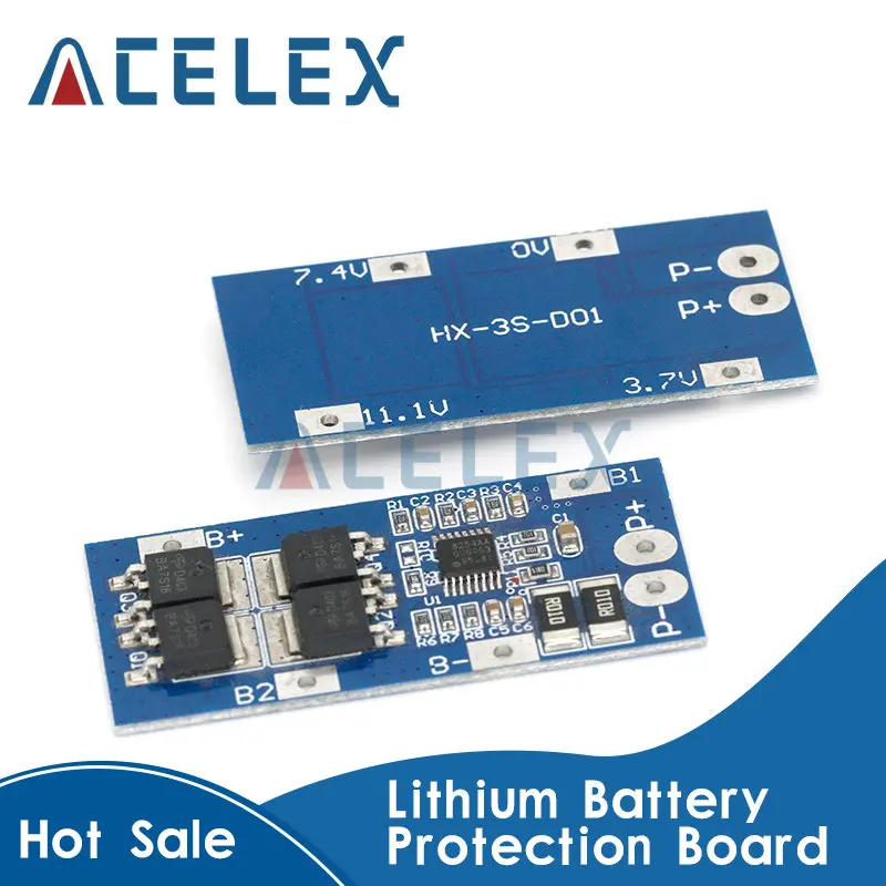 

3S 20A 18650 Li-ion Lithium Battery Charger Protection Board 10.8V 11.1V 12V 12.6V Electric 15A Lipo BMS PCB PCM with balance