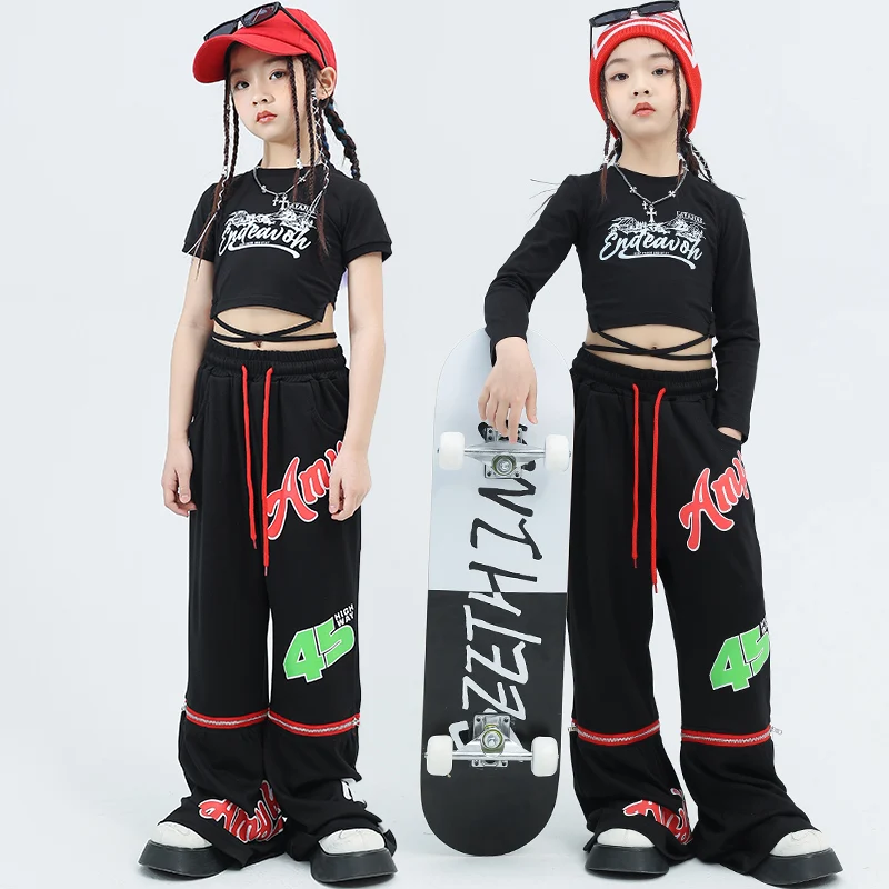 Детская одежда в стиле хип-хоп, укороченные топы, рубашка, Повседневная Уличная одежда, брюки-карго для девочек, модный костюм для джазовых танцев, одежда
Детская одежда в стиле хип-хоп, укороченные топы, рубашка, Повседневная Уличная одежда, брюки-карго для девочек, модный костюм для джазовых танцев, одежда