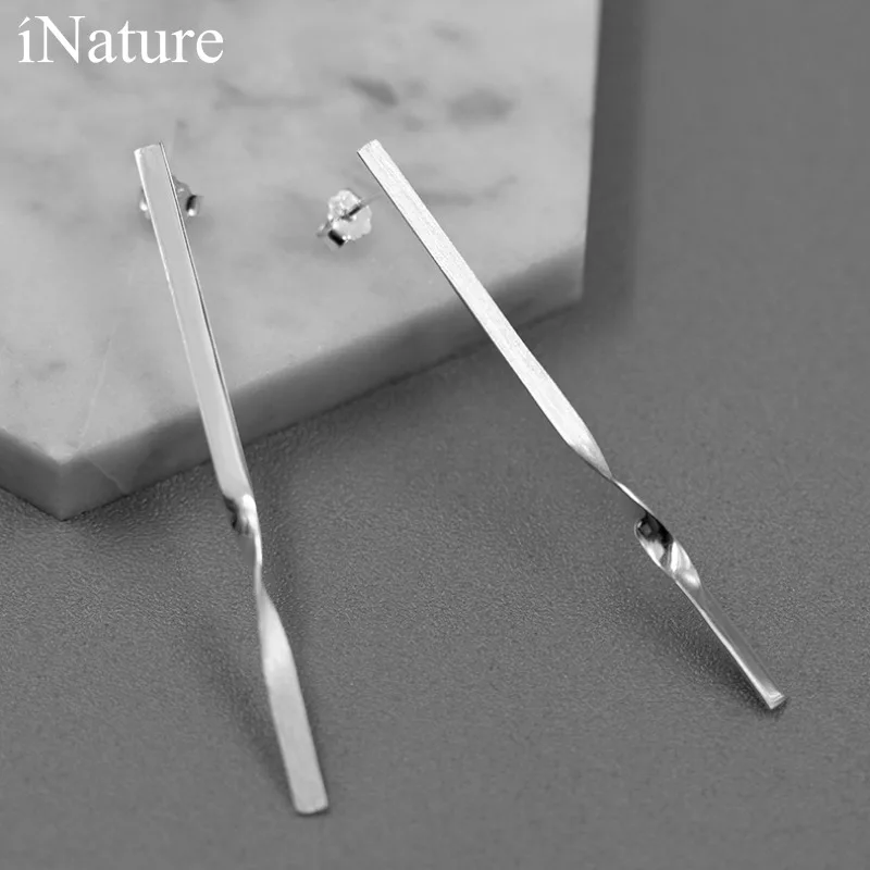 INATURE 925 Sterling Silver Fashion Long Geometric Twist Stud Earrings For Women Jewelry Accessories
INATURE 925 Sterling Silver Fashion Long Geometric Twist Stud Earrings For Women Jewelry Accessories