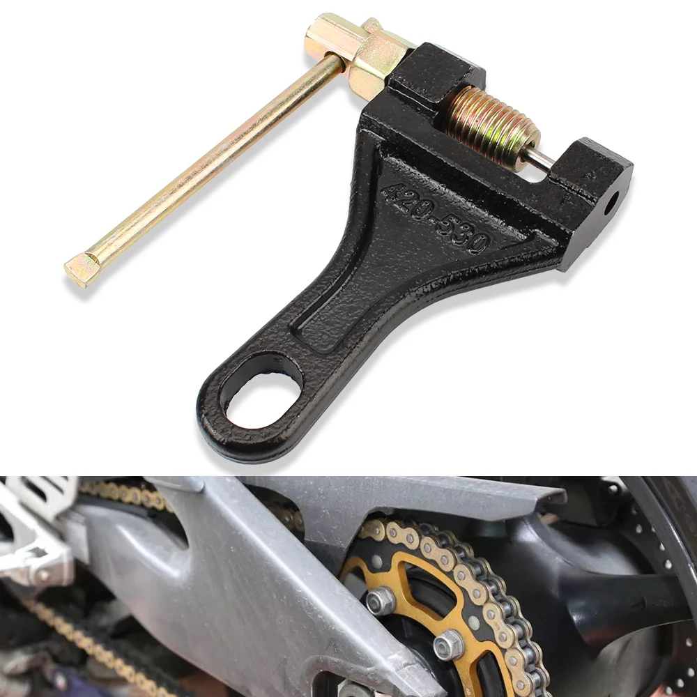 Carbon Steel Spanner Universal Repair Tools 420-530 Chain Breaker Cutter For Motorcycle Bike ATV Link Splitter Pin Remover
Carbon Steel Spanner Universal Repair Tools 420-530 Chain Breaker Cutter For Motorcycle Bike ATV Link Splitter Pin Remover