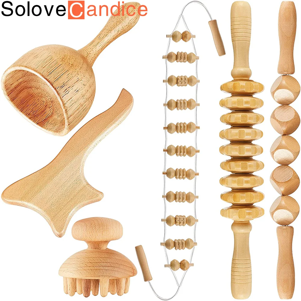 Wooden Massage Roller Stick Wood Gua Sha Board Fascia Massager for Release Cellulite Muscle Blasting Pain Relief Body Sculpting
Wooden Massage Roller Stick Wood Gua Sha Board Fascia Massager for Release Cellulite Muscle Blasting Pain Relief Body Sculpting