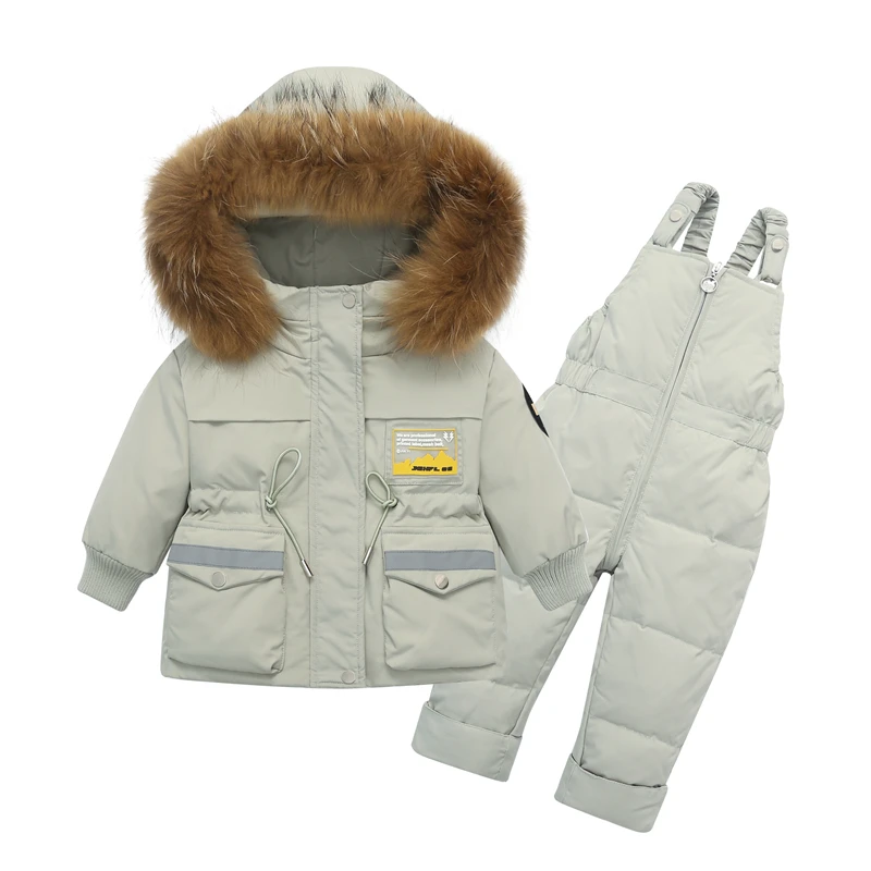 -30 Degrees Winter Children Down Jacket Clothing Sets Fur Collar Girls Down Jackets + Overalls Kids Warm Suit For toddler Boys
-30 Degrees Winter Children Down Jacket Clothing Sets Fur Collar Girls Down Jackets + Overalls Kids Warm Suit For toddler Boys