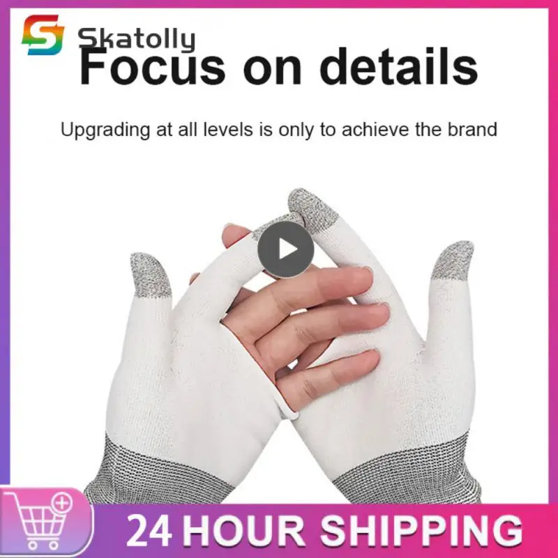 Portable Breathable Game Gloves Sensitive Finger Cover Sweat-proof Game Finger Cots Gaming Accessorie Lightweight Non-slip
Portable Breathable Game Gloves Sensitive Finger Cover Sweat-proof Game Finger Cots Gaming Accessorie Lightweight Non-slip