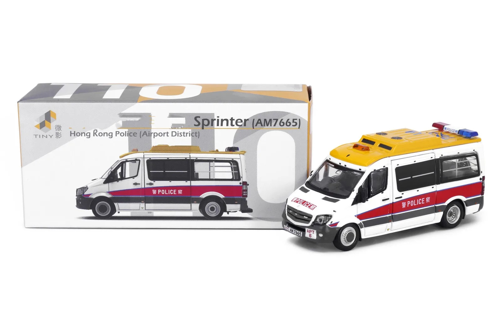HeyToys Tiny 1/76 110 Sprinter (AM7665) HongKong Police (Airport District) DieCast Model Collection Limited Edition
HeyToys Tiny 1/76 110 Sprinter (AM7665) HongKong Police (Airport District) DieCast Model Collection Limited Edition