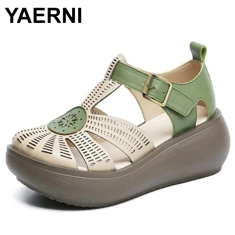 Genuine Leather Shoes Women Sandals Mixed Colors Retro Buckle Strap 2023 New Wedges Handmade Concise Platform Sandals
Genuine Leather Shoes Women Sandals Mixed Colors Retro Buckle Strap 2023 New Wedges Handmade Concise Platform Sandals