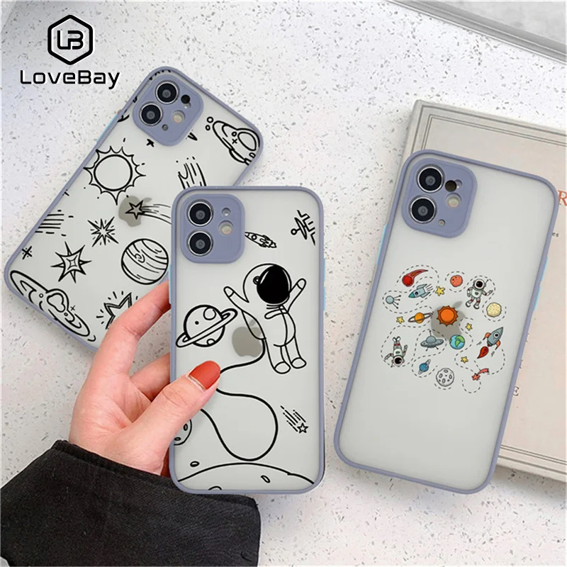 Чехол Lov для телефона с милым мультяшным астронавтом для iPhone 13 12 11 Pro Max X XR XS Max 13 12 Mini 7 8 Plus SE 2020, прозрачный чехол
Чехол Lov для телефона с милым мультяшным астронавтом для iPhone 13 12 11 Pro Max X XR XS Max 13 12 Mini 7 8 Plus SE 2020, прозрачный чехол