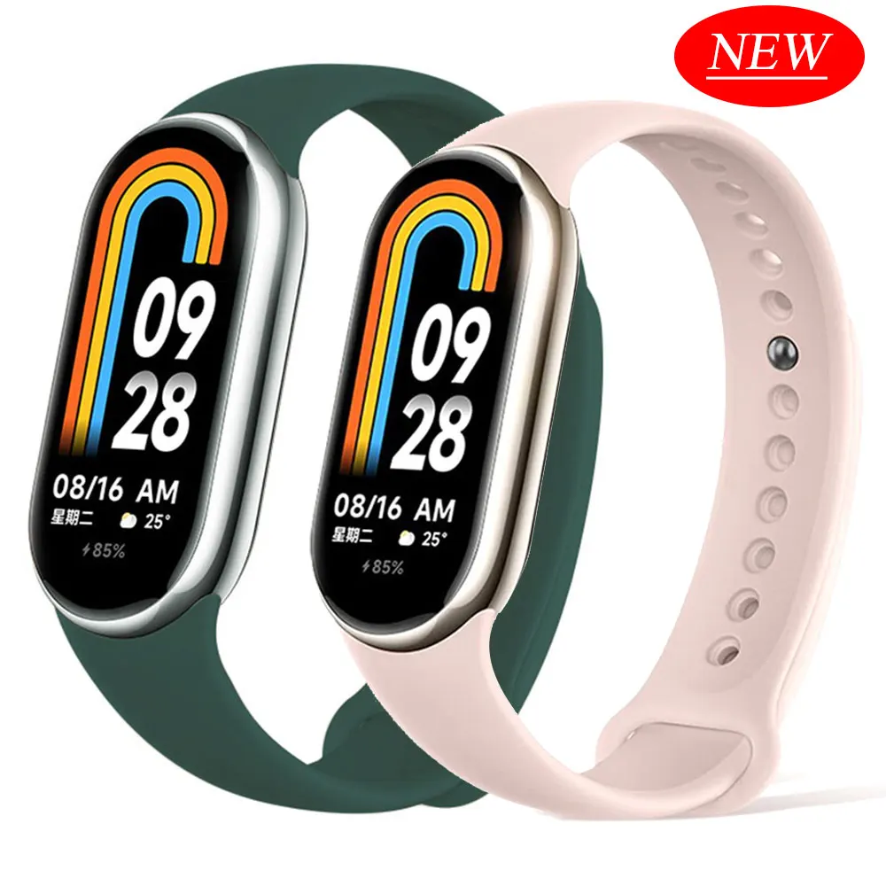 Silicone strap for Xiaomi smart Band 8 NFC bracelet Replacement wristband Miband8 correa mi band 8 Sport Watchband Accessories
Silicone strap for Xiaomi smart Band 8 NFC bracelet Replacement wristband Miband8 correa mi band 8 Sport Watchband Accessories