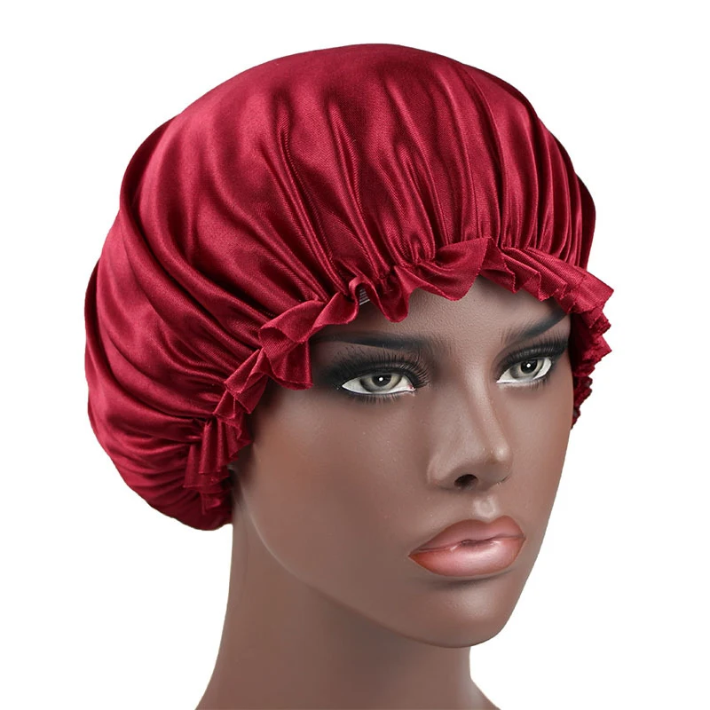 Sleeping Satin Hat Female Elastic Band Cap Night Sleep Hair Caps Unisex Accessories Women Double Layer Wave Cap Satin Bonnet
Sleeping Satin Hat Female Elastic Band Cap Night Sleep Hair Caps Unisex Accessories Women Double Layer Wave Cap Satin Bonnet