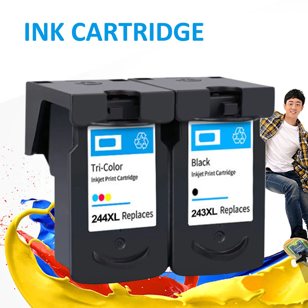 PG243XL/CL244XL Ink Cartridge For CANON IP2820 2920 2922 MX492 MG2920 MG2924 MG3020 MG2420 Black Cyan Magenta Yellow Color
PG243XL/CL244XL Ink Cartridge For CANON IP2820 2920 2922 MX492 MG2920 MG2924 MG3020 MG2420 Black Cyan Magenta Yellow Color