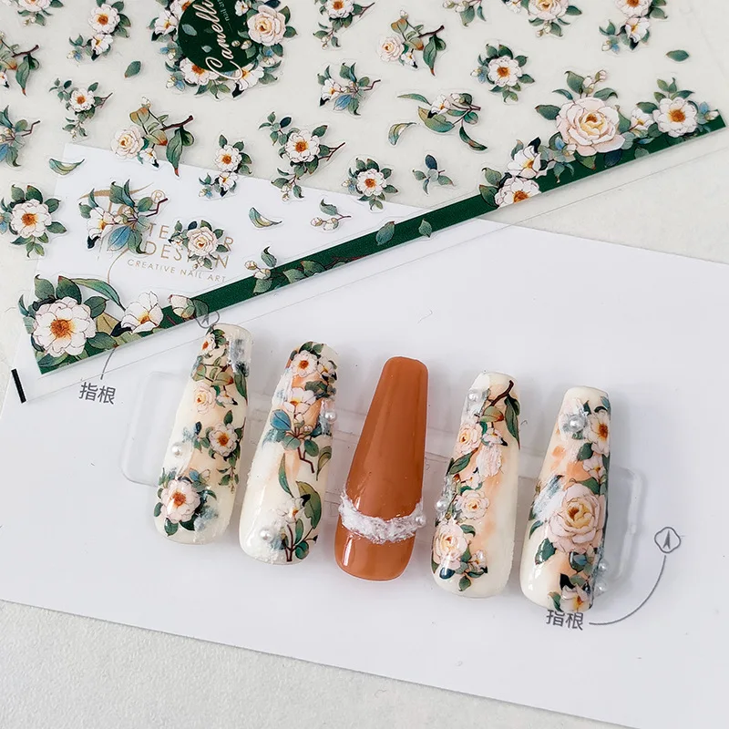 Acrylic Engraved Nail Sticker Holographi Blue Flowers Gold Line Self-Adhesive Nail Transfer Sliders Wraps Manicures
Acrylic Engraved Nail Sticker Holographi Blue Flowers Gold Line Self-Adhesive Nail Transfer Sliders Wraps Manicures