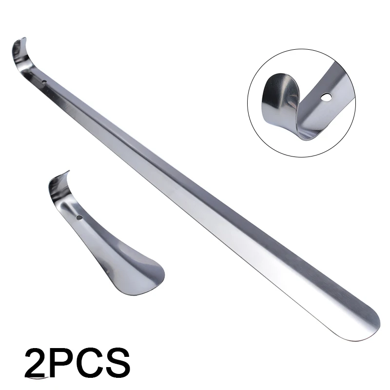2Pcs 16x52cm Stainless Steel Shoehorn Long Short Metal Stable Shoe Puller Accessories
2Pcs 16x52cm Stainless Steel Shoehorn Long Short Metal Stable Shoe Puller Accessories
