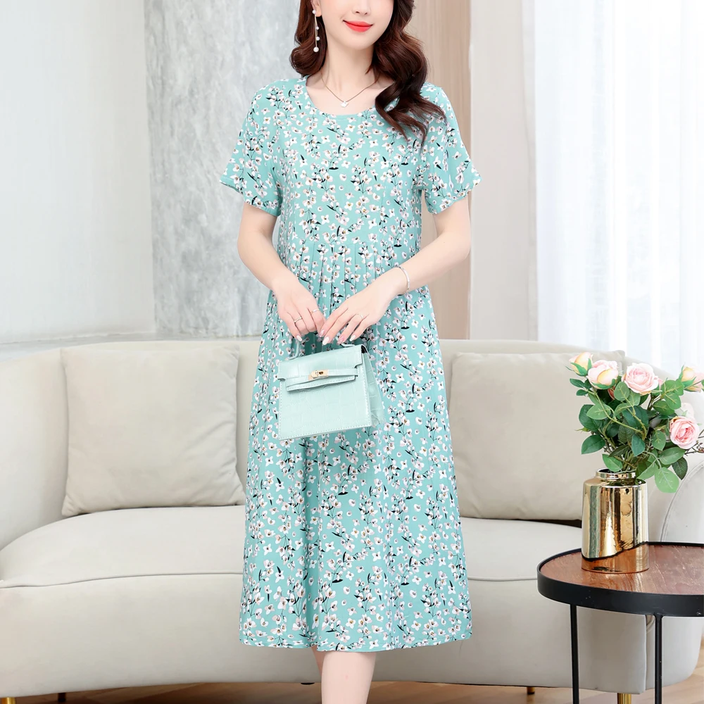 New Hot 2022 Casual Print Fowers Women Summer Dresses Cotton Vintage Dress O-neck FashionPlus Size Short Sleeve Women Clothing
New Hot 2022 Casual Print Fowers Women Summer Dresses Cotton Vintage Dress O-neck FashionPlus Size Short Sleeve Women Clothing