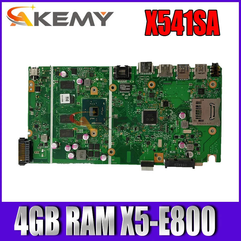 Akemy X541SA notebook mainboard with X5-E800 CPU 4GB RAM For Asus VivoBook F541S X541SA X541S laptop motherboard test full 100%
Akemy X541SA notebook mainboard with X5-E800 CPU 4GB RAM For Asus VivoBook F541S X541SA X541S laptop motherboard test full 100%