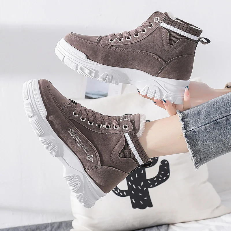 Snow Boots Winter Women Plush Fashion Sneakers Lace-Up Shoes Warm Short Platform Botas De Mujer Black Boots Bonded Leather
Snow Boots Winter Women Plush Fashion Sneakers Lace-Up Shoes Warm Short Platform Botas De Mujer Black Boots Bonded Leather