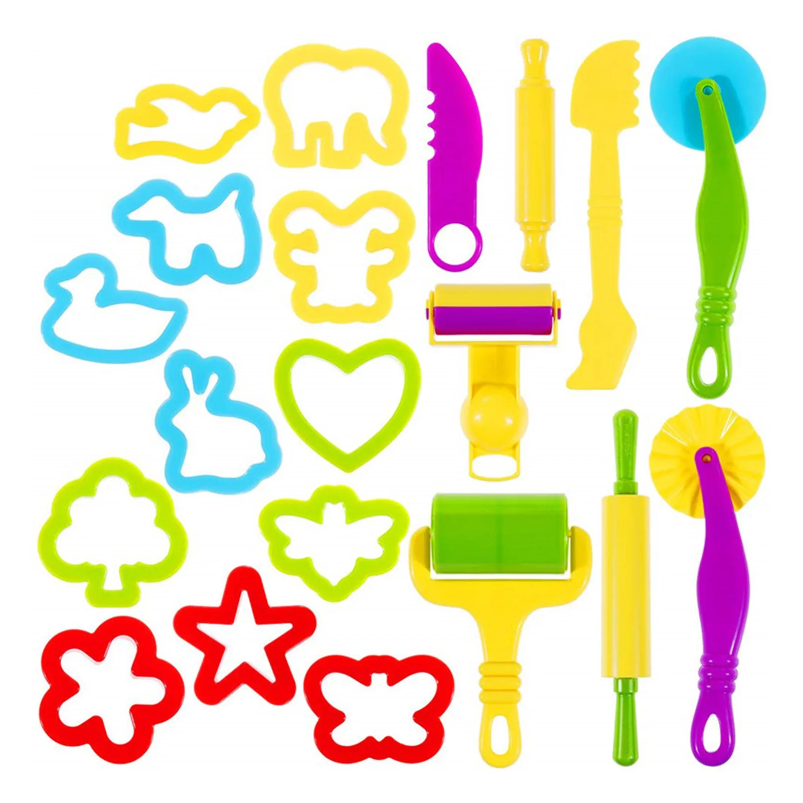 20pcs Play Dough Tools Kit DIY Plasticine Mold Modeling Clay Accessories Plastic Set Cutters Moulds Toys for Children Kids Gift
20pcs Play Dough Tools Kit DIY Plasticine Mold Modeling Clay Accessories Plastic Set Cutters Moulds Toys for Children Kids Gift