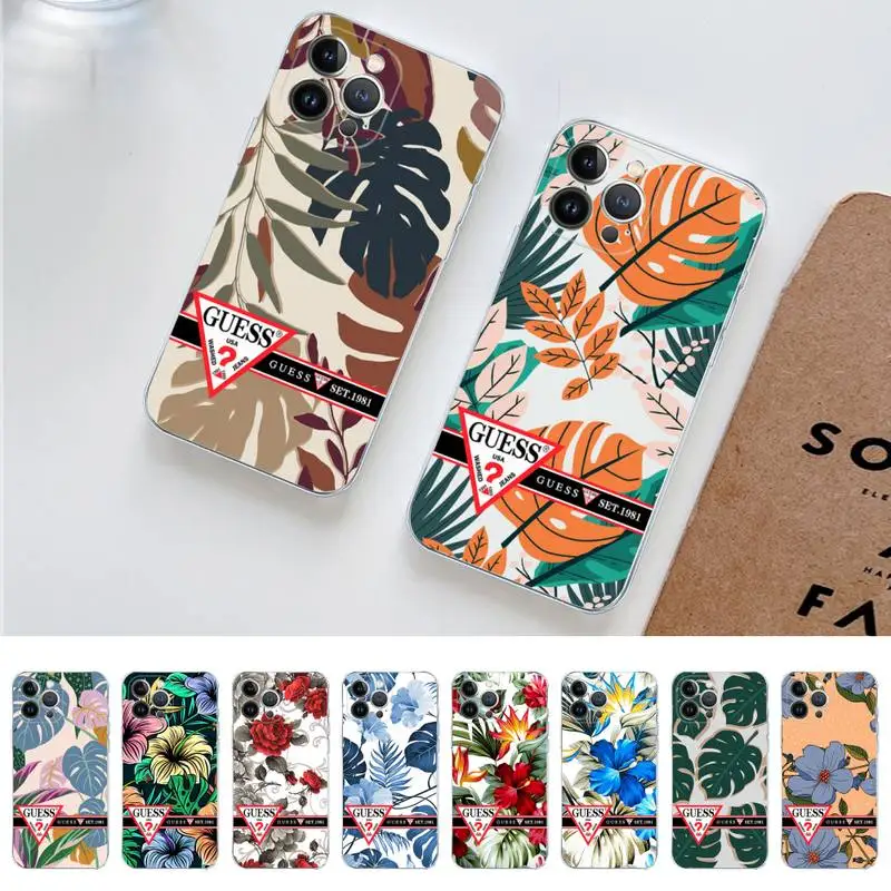 Retro Colorful Flower Brand GUESS Phone Case for iPhone 11 12 13 mini pro XS MAX 8 7 6 6S Plus X 5S SE 2020 XR case 
Retro Colorful Flower Brand GUESS Phone Case for iPhone 11 12 13 mini pro XS MAX 8 7 6 6S Plus X 5S SE 2020 XR case