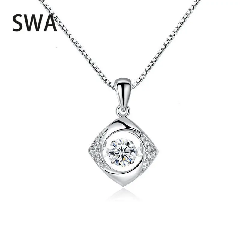 

2022 современные брендовые ювелирные изделия, роскошное тонкое женское ожерелье из коллекции миления с треугольным кристаллом