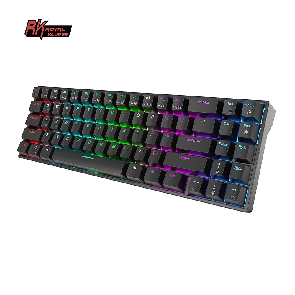 Royal Kludge RK71 Dual/Tri Mode Mechanical Keyboard 71 Keys with RGB Backlight Bluetooth Wireless PC Office Gaming Keyboard
Royal Kludge RK71 Dual/Tri Mode Mechanical Keyboard 71 Keys with RGB Backlight Bluetooth Wireless PC Office Gaming Keyboard
