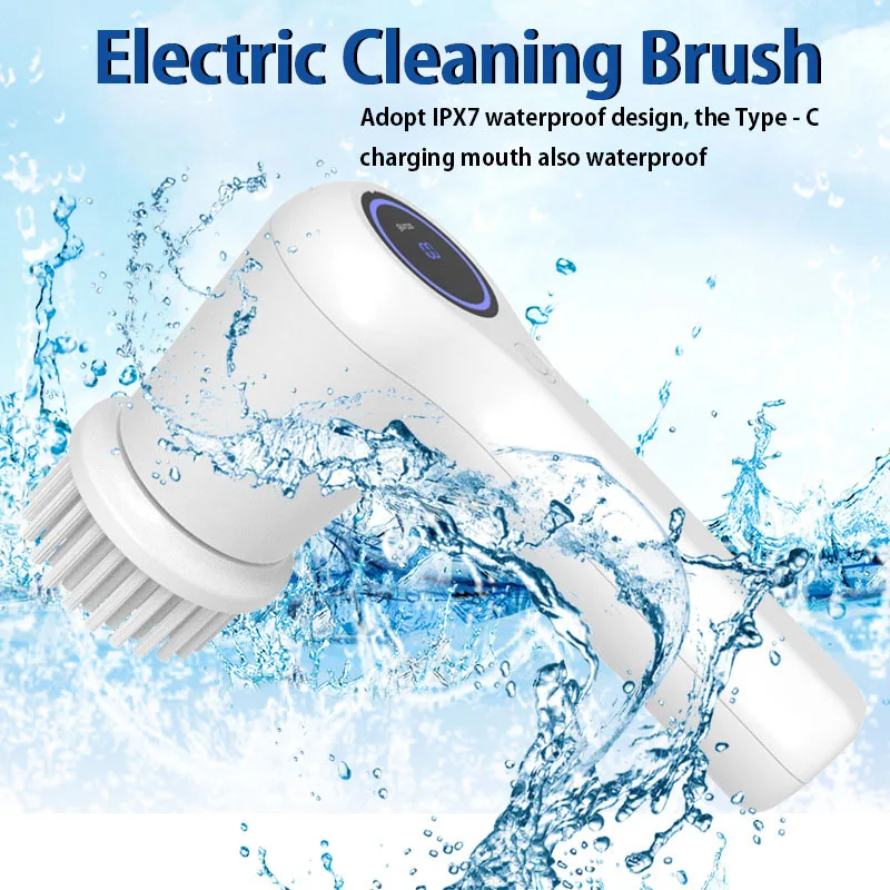 New Xiaomi Home Electric Cleaning Brush Rechargeable Scrubber with Detachable Heads Brush Bathroom Kitchen Toilet Clean Tools
New Xiaomi Home Electric Cleaning Brush Rechargeable Scrubber with Detachable Heads Brush Bathroom Kitchen Toilet Clean Tools