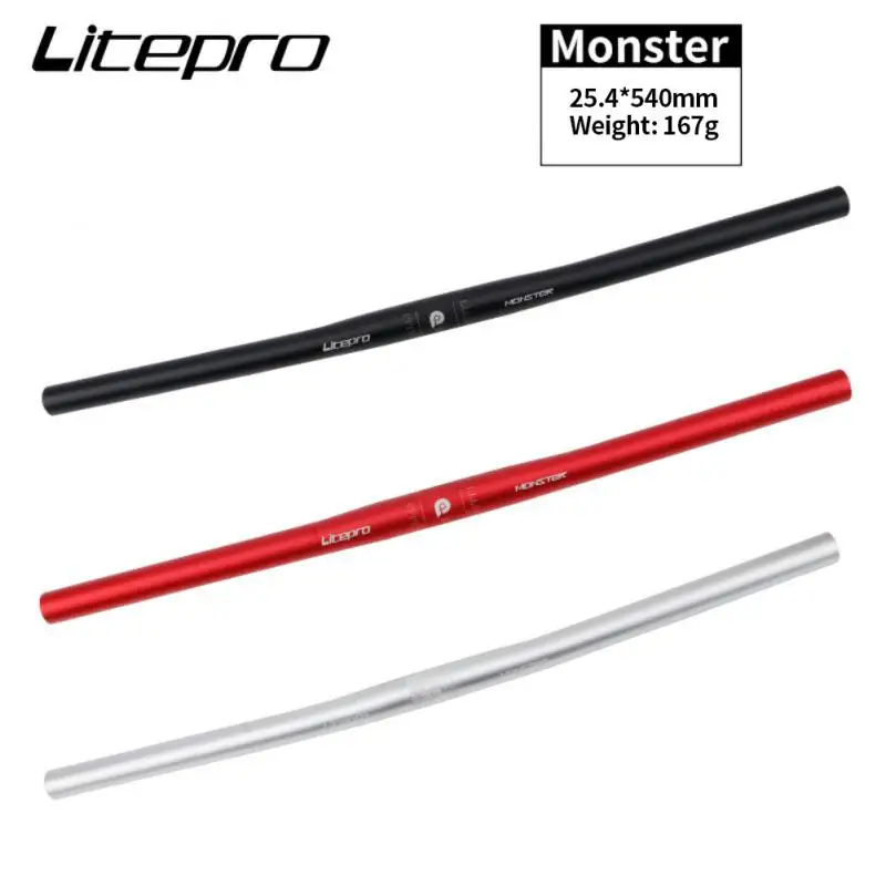 Litepro Monster Bicycle Handlebar MTB Bike Handlebars For Stem 25.4mm*580/540mm Ultralight Handlebar Folding Bike Accessories
Litepro Monster Bicycle Handlebar MTB Bike Handlebars For Stem 25.4mm*580/540mm Ultralight Handlebar Folding Bike Accessories