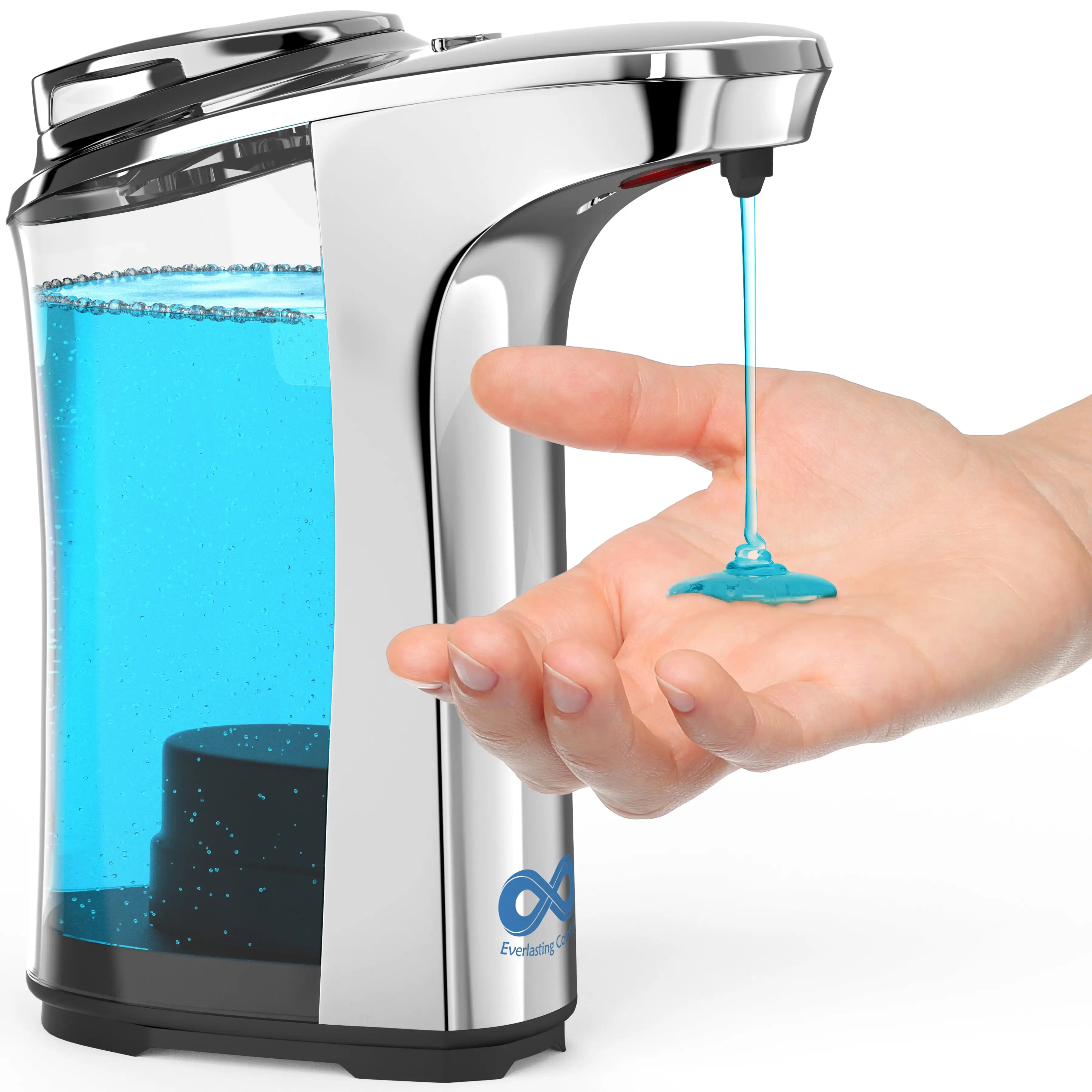 

Automatic Liquid Soap Dispenser, 1400 Dispenses on a Single Fill - , Touchless Sensor, Hands Free for Bathroom, Countertop or Di